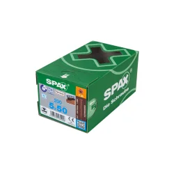 SPAX wkręty stal A2 5x50 stare złoto (200 szt.)