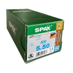 SPAX wkręty stal A2 5x50 srebrne (500 szt.)