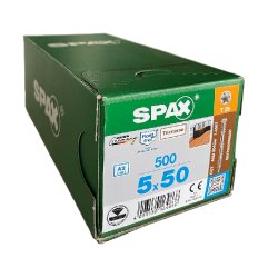 SPAX wkręty stal A2 5x50 srebrne (500 szt.)