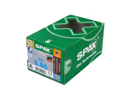 SPAX wkręty stal A2 5x50 srebrne (200 szt.)