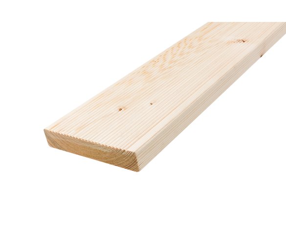 Deska tarasowa Świerk 28x145 drobny ryfel gładki KLASA AB