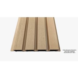 Deska elewacyjna 3D lamelowa 4DECK WALL PREMIUM 26x219x2900 ZŁOTY DĄB
