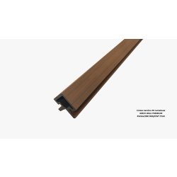 Listwa narożna 3D Lamelowa 4DECK WALL PREMIUM 49x56x2900 BRĄZOWY TEAK