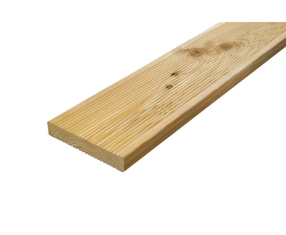 Deska tarasowa modrzew syberyjski 24x140 dwustronnie drobny ryfel KLASA C